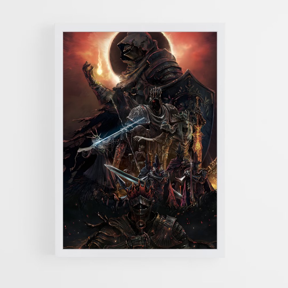 Poster L'Élu des Ténèbres – affiche Dark souls (vue 3)